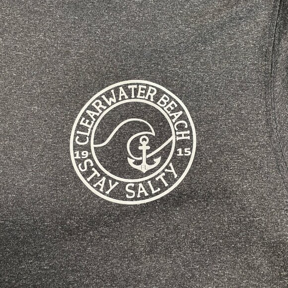 SPICY TUNA HOODIE CLEARWATER BEACH STAY SALTY SZ XL HEATHERED CASUAL LIGHTWEIGHT - Picture 4 of 9